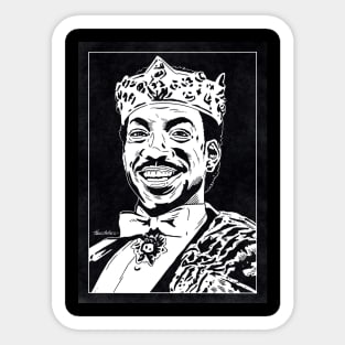 PRINCE AKEEM - Coming to America (Black and White) Sticker